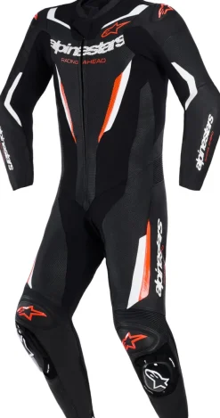 Alpinestars Gp Force V2 Leather Suit 1 Pc Black/White/Red Fluo><noscript><img width=