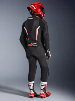 Alpinestars Gp Force V2 Leather Suit 1 Pc Black/White/Red Fluo><noscript><img width=