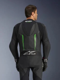 Alpinestars Gp Force V2 Leather Suit 1 Pc Black/Green><noscript><img width=