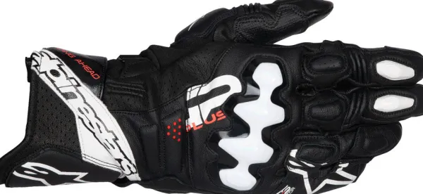 Alpinestars GP Plus R V3 Leather Gloves Black White 12> Motorhandschoenen