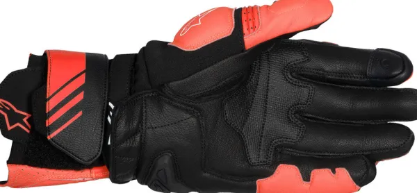 Alpinestars GP Plus R V3 Leather Gloves Bright Red Red Fluo Black 3097> Motorhandschoenen