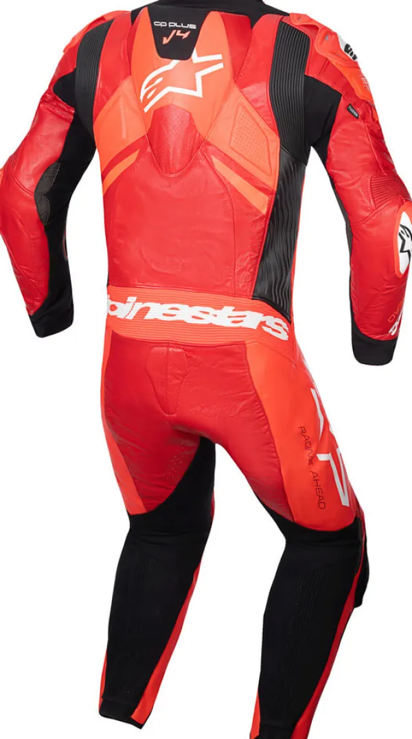 Alpinestars GP Plus V4 Sprint 1Pc Leather Suit Red Fluo Mid Red White 3087> Motorpakken