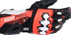 Alpinestars GP Pro R4 Gloves Black Red Fluo White 1321> Motorhandschoenen