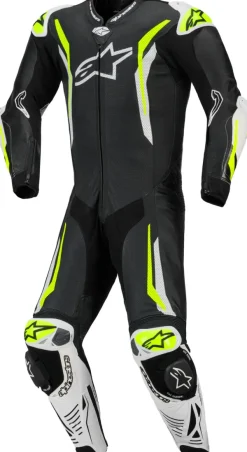 Alpinestars Gp Tech V5 1 Pc Lth Suit Racepak Black/White/Yellow Fluo> Motorpakken