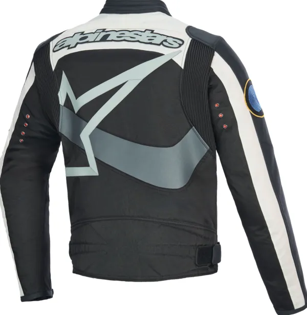 Alpinestars Idles Motorjas Off White Flame Red Black 2053> Motorjassen