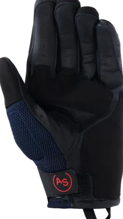 Alpinestars Manti Air Gloves Deep Blue/Red Fluo/Asphalt> Motorhandschoenen