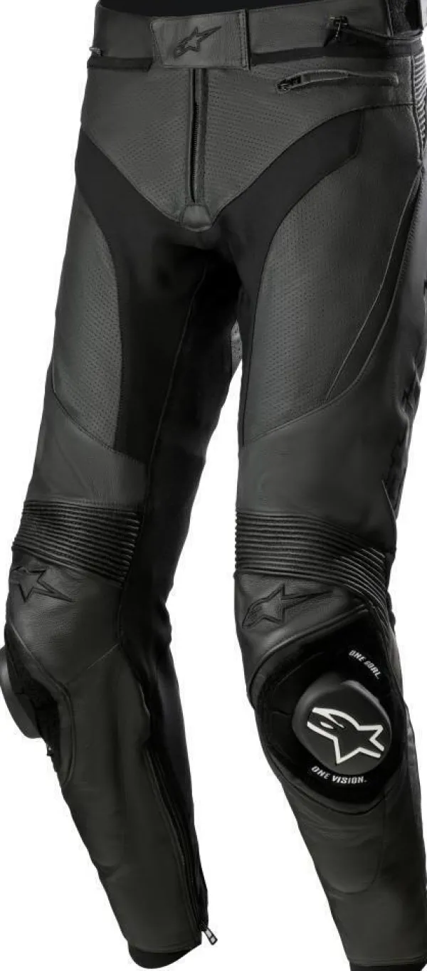 Alpinestars Missile V3 Leather Airflow Motorbroek Black Black 1100> Motorbroeken