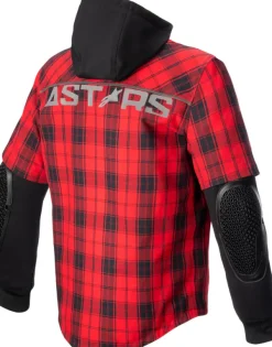 Alpinestars Mo.St.Eq Tartan Motorhoodie Flame Red/Black><noscript><img width=