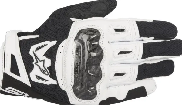 Alpinestars Smx-2 Air Carbon V2 Gloves Black White 12> Motorhandschoenen