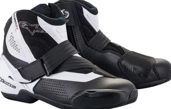 Alpinestars SMX-1 R V2 Vented Shoes White 12>Heren Heren Motorschoenen
