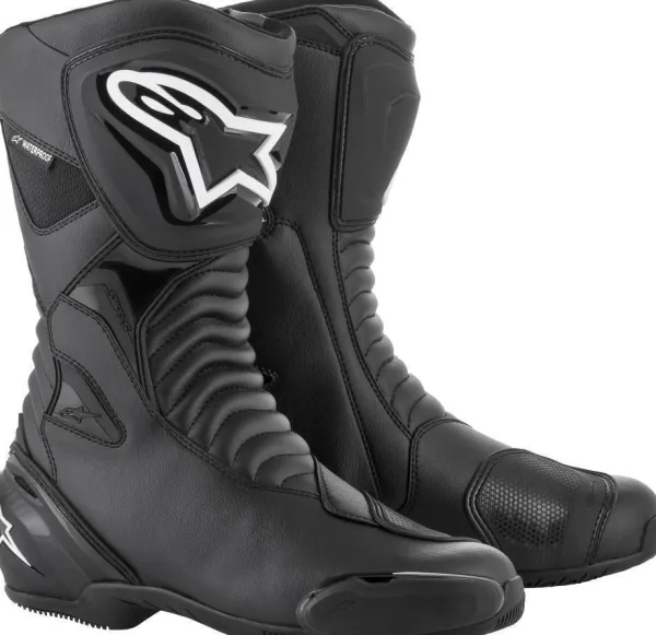 Alpinestars Smx S Waterproof Boots Black Black 1100>Heren Heren Motorlaarzen|Waterdichte Motorlaarzen
