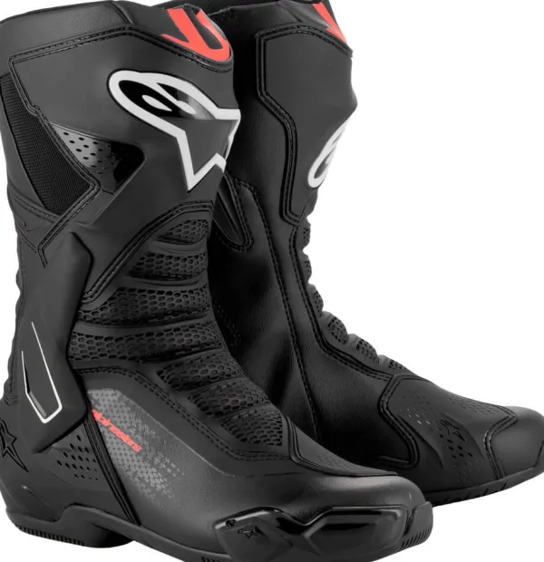 Alpinestars SMX-6 V3 Boots Black/Red Fluo 1030>Heren Heren Motorlaarzen|Race Motorlaarzen