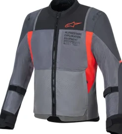Alpinestars ST-2 Air Motorjas Deep Gray Dark Gray Bright Red 9253> Motorjassen