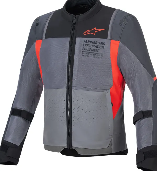 Alpinestars ST-2 Air Motorjas Deep Gray Dark Gray Bright Red 9253> Motorjassen