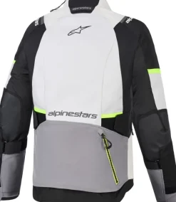 Alpinestars Stella Andes V4 Drystar Motorjas Ice Gray Dark Gray Bk Yllw Fl 9282> Motorjassen