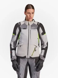 Alpinestars Stella Andes V4 Drystar Motorjas Ice Gray Dark Gray Bk Yllw Fl 9282><noscript><img width=