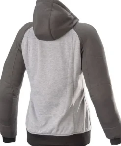 Alpinestars Stella Chrome Motorhoodie Melange Gray/Tar/Diva/Pink 9169> Motorhoodies