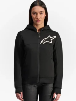 Alpinestars Stella Chrome V2 Motorhoodie Black/White 12><noscript><img width=