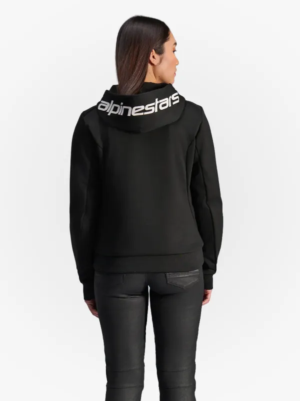 Alpinestars Stella Chrome V2 Motorhoodie Black/White 12> Motorhoodies|Motorjassen