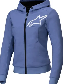 Alpinestars Stella Chrome V2 Motorhoodie Blue/Violet/White 7185> Motorhoodies|Motorjassen