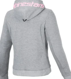 Alpinestars Stella Chrome V2 Motorhoodie Gray Heather/Pink Fluo 9197> Motorhoodies|Motorjassen