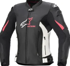 Alpinestars Stella Gp Plus V4 Leather Motorjas Black White Diva Pink 1832> Motorjassen
