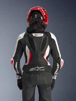 Alpinestars Stella Gp-R7 2Pc Leather Suit Racepak Black/White/Red Fluo> Motorpakken