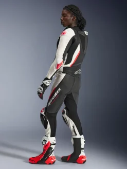 Alpinestars Stella Gp-R7 2Pc Leather Suit Racepak Black/White/Red Fluo><noscript><img width=