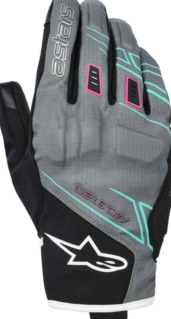 Alpinestars Stella Moblast Wp Gloves Fur Gray Black Pink Fluo 1598> Motorhandschoenen