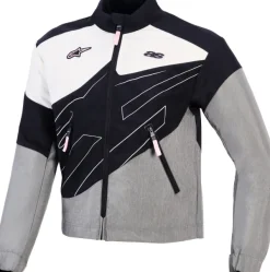 Alpinestars Stella Moshell Motorjas Jacket Black/Fur/Gray/Off White/Pink> Motorjassen