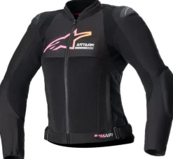 Alpinestars Stella Smx Air Motorjas Black Yellow Pink 1439> Motorjassen