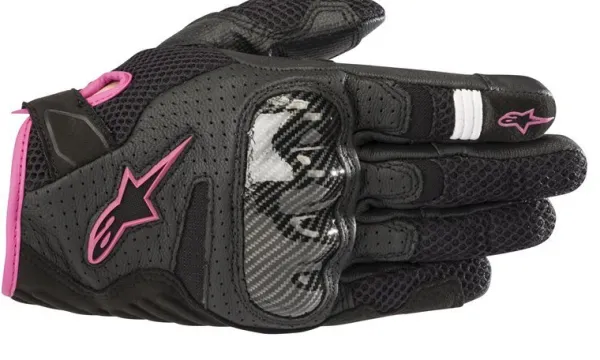 Alpinestars Stella Smx-1 Air V2 Gloves Black Fuchsia 1039> Motorhandschoenen