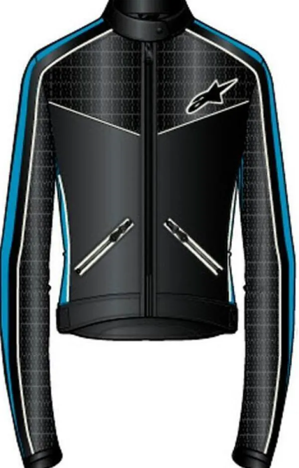 Alpinestars Stella T-Dyno Air Motorjas Black Light Blue Ecru 1495> Motorjassen
