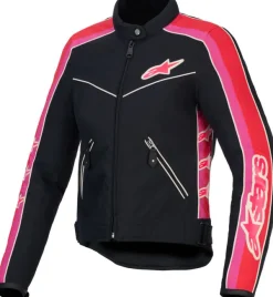 Alpinestars Stella T-Dyno WR Motorjas Black Bright Red Fuchsia 1499> Motorjassen