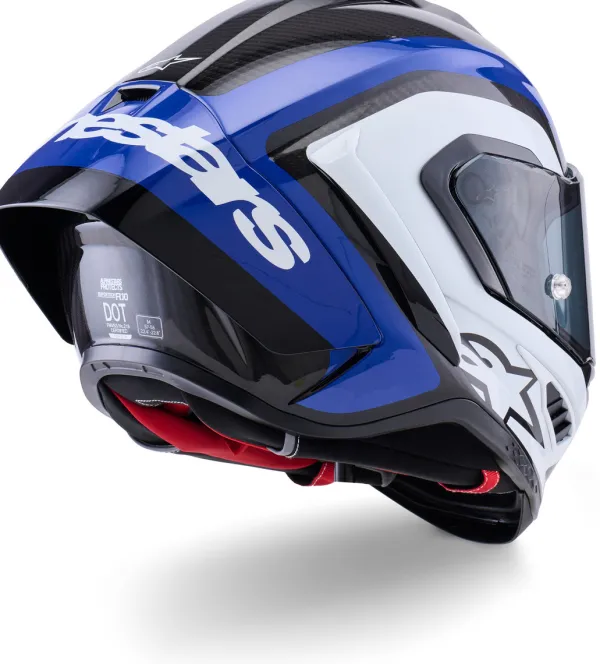 Alpinestars Supertech R10 Arius Black White Blue Glossy> Integraalhelmen
