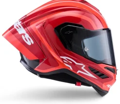 Alpinestars Supertech R10 Arius Black White Double Red Glossy> Integraalhelmen