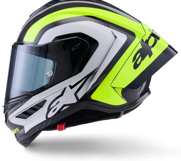 Alpinestars Supertech R10 Arius Black Silver Yellow Fluo Glossy> Integraalhelmen