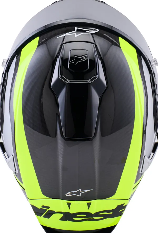 Alpinestars Supertech R10 Arius Black Silver Yellow Fluo Glossy> Integraalhelmen