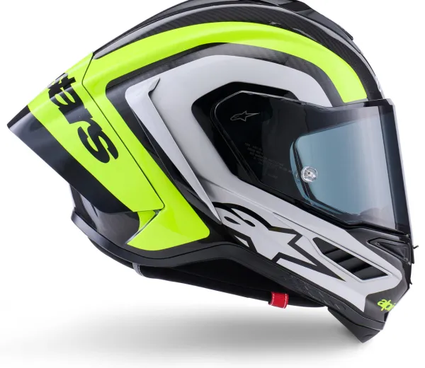Alpinestars Supertech R10 Arius Black Silver Yellow Fluo Glossy> Integraalhelmen