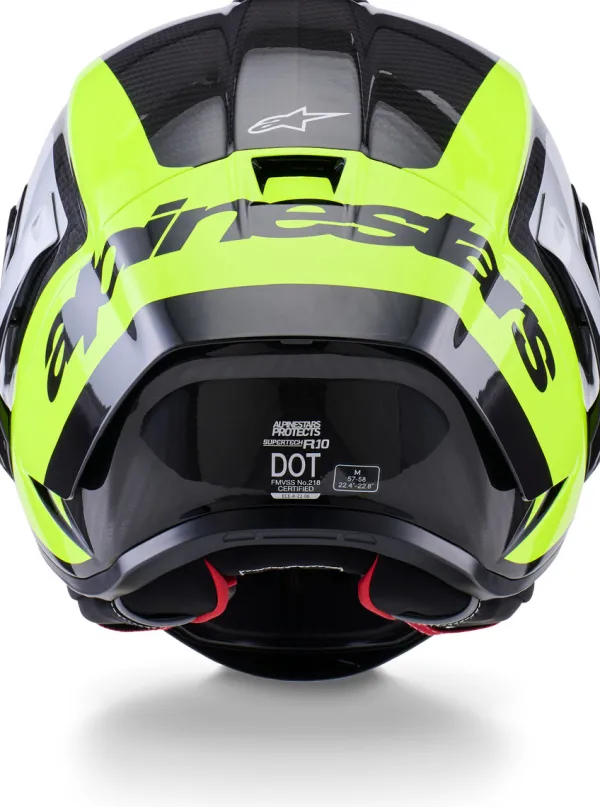Alpinestars Supertech R10 Arius Black Silver Yellow Fluo Glossy> Integraalhelmen