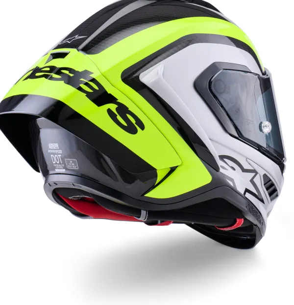 Alpinestars Supertech R10 Arius Black Silver Yellow Fluo Glossy> Integraalhelmen