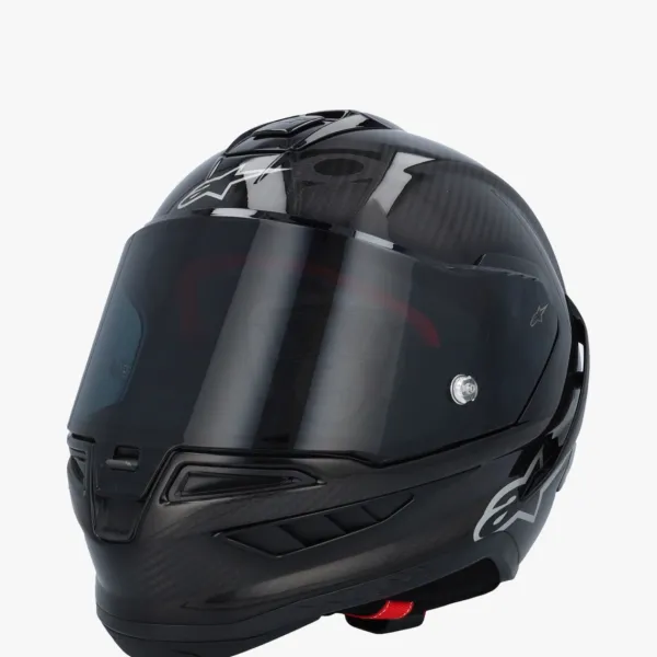 Alpinestars Supertech R10 Solid Black Carbon M&G> Integraalhelmen|Carbon Helmen