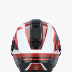 Alpinestars Supertech R10 Team Black Carbon Red White Glossy> Integraalhelmen|Carbon Helmen