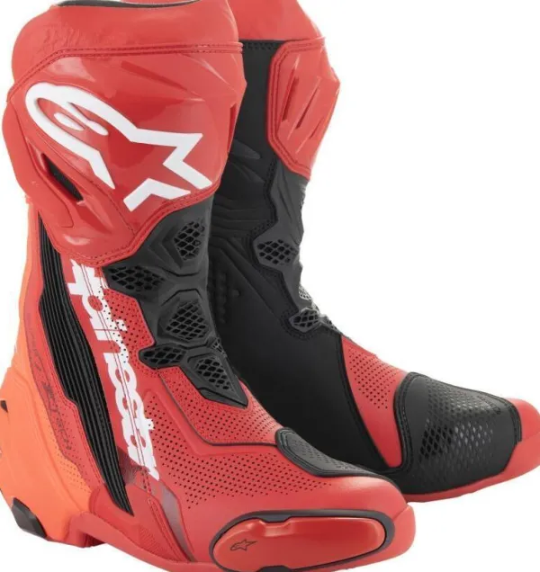 Alpinestars Supertech R Vented Boots Bright Red/Red Fluo 3029>Heren Heren Motorlaarzen|Race Motorlaarzen
