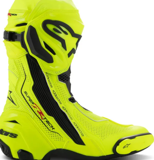 Alpinestars Supertech R Vented Boots Yellow Fluo/Black 551>Heren Heren Motorlaarzen|Race Motorlaarzen