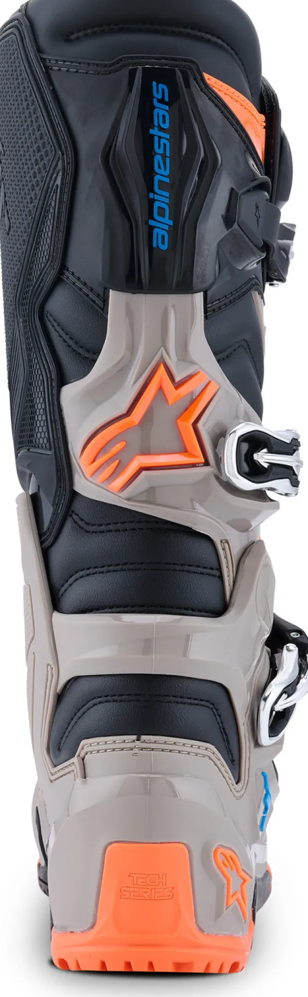 Alpinestars Tech 7 Enduro Black/Warm Gray/Orange Fluo>Heren Heren Motorlaarzen|Adventure Motorlaarzen
