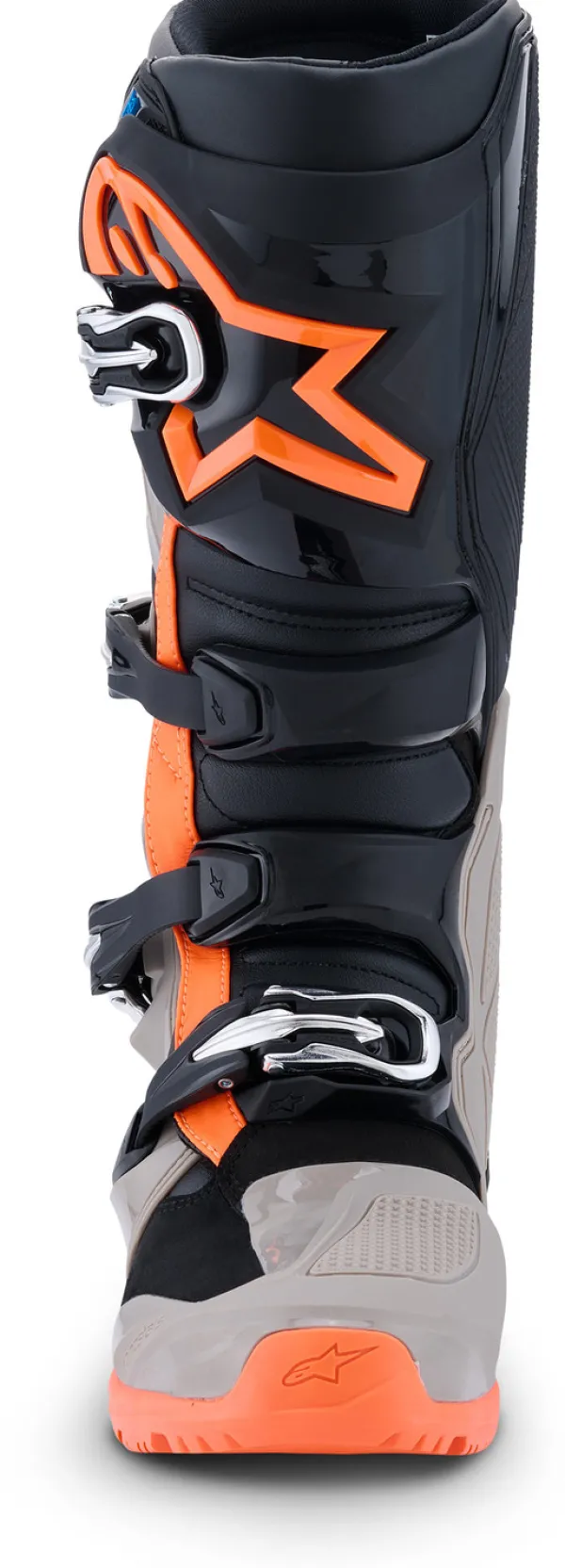 Alpinestars Tech 7 Enduro Black/Warm Gray/Orange Fluo>Heren Heren Motorlaarzen|Adventure Motorlaarzen
