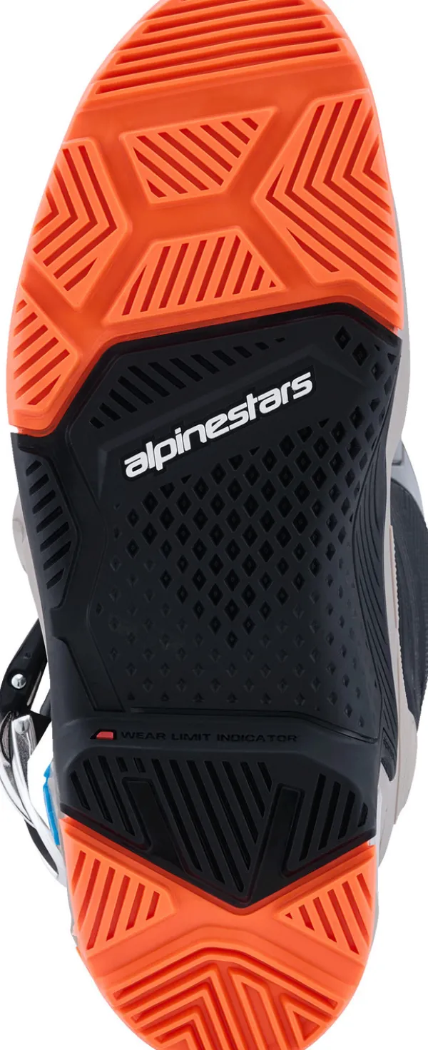 Alpinestars Tech 7 Enduro Black/Warm Gray/Orange Fluo>Heren Heren Motorlaarzen|Adventure Motorlaarzen