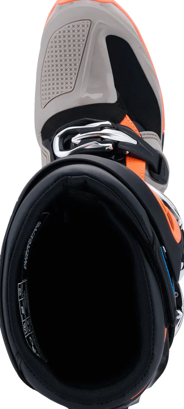 Alpinestars Tech 7 Enduro Black/Warm Gray/Orange Fluo>Heren Heren Motorlaarzen|Adventure Motorlaarzen