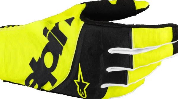 Alpinestars Techstar Gloves Black Yellow Fluo> Motorhandschoenen